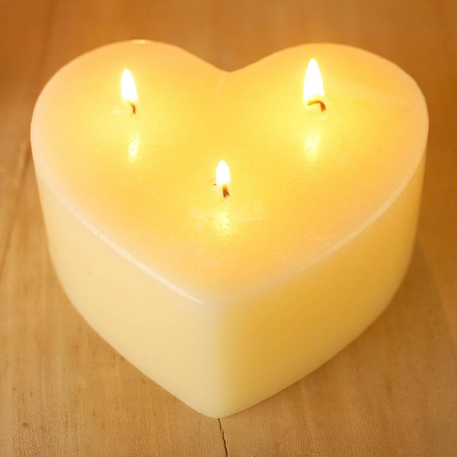 st eval heart multi wick candle by st eval candle company